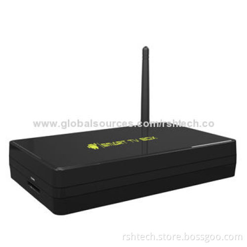 Dual-core Android Smart TV Box, Supports Full Format of Audio Video and Picture, 3D Games